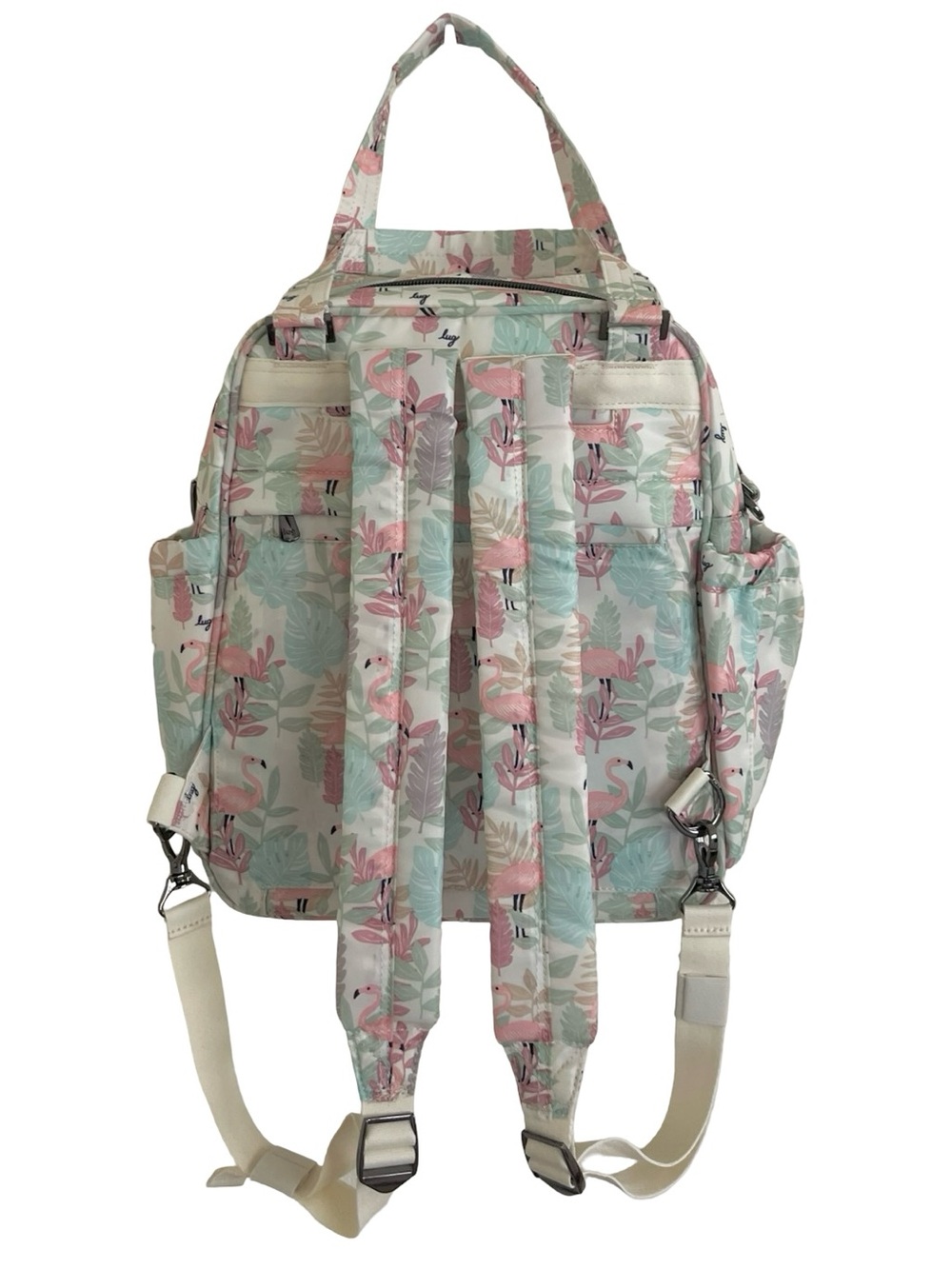 Lug Legacy Collection Mini Puddle Jumper Tote Backpack in Flamingo Foliage NWT - Picture 3 of 7